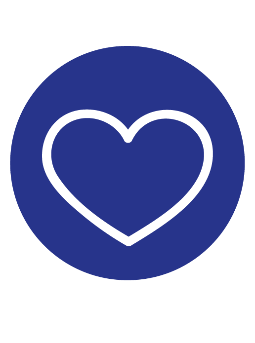 Heart icon for conscious care